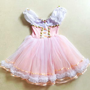 Robe longue <span class=keywords><strong>blanche</strong></span> de haute qualité professionnelle, style tutu romantique pour spectacle sur scène, filles, enfants, <span class=keywords><strong>danse</strong></span> de ballet - Product Image 2