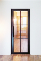 Villa Intérieur Cloison Portes en Verre pour Maisons Intérieur Cadre en Acier Pivot Porte en Verre Taille Peut Être Personnalisée CAD Conception Graphique