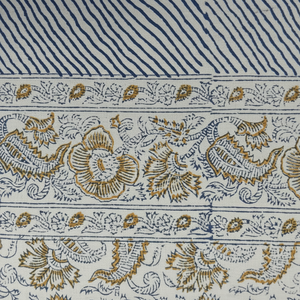 Mantel de algodón indio bohemio hecho a mano, diseño floral impreso para boda rústica o decoración de comedor - Product Image 1