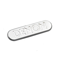 Étiquettes métalliques personnalisées avec Logo gravé, autocollant métallique, pour emballage, boîte cadeau, Machine de réfrigérateur, 50 pièces
