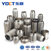 Pipa Fleksibel Knalpot Stainless Steel 2 Inci, Selang Pembuangan Pilin Harga Murah