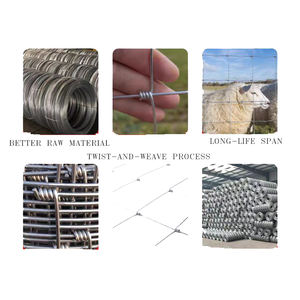 ヤギ農業用牧草地4ft-8ft Heightsプレーンウィーブスタイル曲げパンチング切削溶接サービス用 - Product Image 2