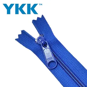YKK ritsleting nilon asli, ritsleting dalam gulungan untuk Tas & koper