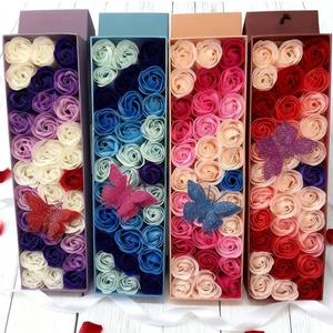 Cadeau de la Saint-Valentin : Savon en forme de rose, savon en forme de fleur, boîte cadeau, savon rose pour la Journée de la Femme, produit fini pour petite amie - Product Image 2