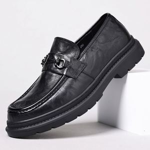 Designer Pointed-Toe Autumn Casual Shoes with Comfortable Soles Waterproof & Anti-Slippery for Business <b>Men</b> Formal <b>Dress</b> Shoes - Product Image 3