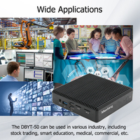 Mini PC industriel embarqué Celeron basé sur BayTrail de la marque Maxtang, économique, avec alimentation CC 19V 40W, MSATA, compatible Win7, Win8, Linux, DDR3L SODIMM