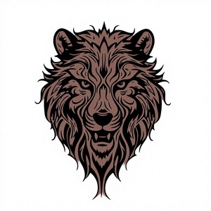 Bouclier Viking gravé en forme d'ours : nœud, décoration en bois faite à la main, pour cosplay, cadeau d'Halloween - Product Image 1