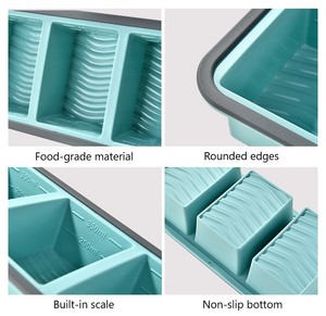 Sıcak satış gıda depolama kalıp silikon bölmesi depolama gıda dondurulmuş öğle yemeği kapaklı kutu - Product Image 3