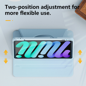 Étui protecteur rotatif en PU pour tablette iPad, propre design, personnalisé, meilleur prix, chargement de crayons, gris, 11 pouces - Product Image 4