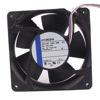 Ventilateur de refroidissement de haute qualité 12V 48V DC24V 1.25A 30W AC EC 12038 120X120X38MM 12CM à roulement à billes 4 fils 4114N/2H4 pour convertisseur de fréquence