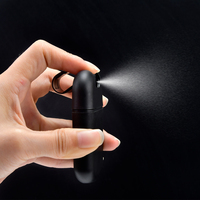 Mini flacon pulvérisateur de parfum en plastique PP, rechargeable, format carte de crédit, 20ml 30ml, blanc noir, pour poche