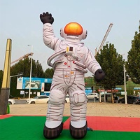 Ballon publicitaire géant gonflable en forme d'astronaute pour la décoration d'événements extérieurs