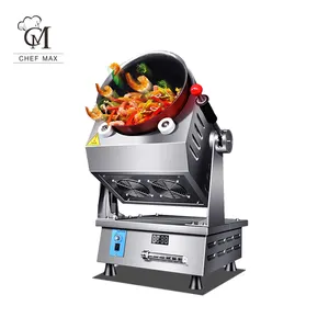 Chefmax Commercial Custom Non Stick Intelligent Food Cooker Robot Cooking Machine Automatic Stir Fryer Gas Machine Auto Cooking