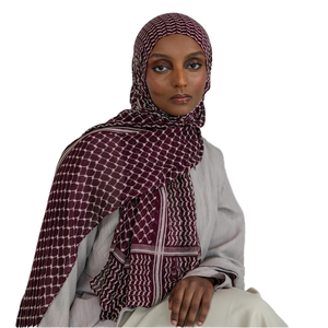 Pañuelo Keffiyeh Palestino Nuevo de Alta Calidad, Transpirable, de Chifón, Modal Sólido, Hiyab para Mujer, Estilo Largo, Pashmina, Primavera, Musulmán - Product Image 1