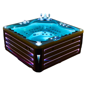 JY8013 Moderno Independiente Jardín al aire libre Spa Hottub 2M Drop-In Bajo el agua LED Luz Masaje portátil para hoteles Baños - Product Image 2