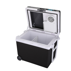 Glacière électrique portable pour camping, réfrigérateur de <span class=keywords><strong>voiture</strong></span> 33L Evercool EC-985 AC/DC <span class=keywords><strong>12V</strong></span> 240V 110V avec poignée et roulettes - Product Image 4