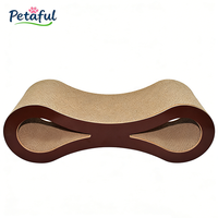 Griffoir pour chat moderne classique en forme de 8, grand, à 2 niveaux, en carton ondulé, écologique, durable et multifonctionnel, vente en gros du fabricant