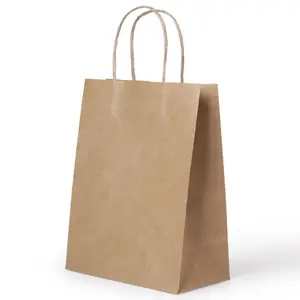Оптовая продажа высокое качество Крафт бумажная упаковка упакованная модная сумка коробка
