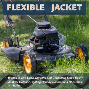 30Ft Outdoor <strong>Extension</strong> Cord-12/3 SJTW Heavy Duty Black <strong>Extension</strong> Cable with 3 Prong Grounded <strong>Plug</strong> - Power Cord for Lawn - Product Image 4