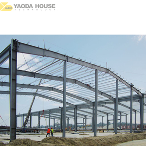 Hangar de stockage d'entrepôt de cadre en acier léger de <span class=keywords><strong>portail</strong></span> peint galvanisé durable de grande hauteur de haute qualité Structure en acier préfabriquée - Product Image 5