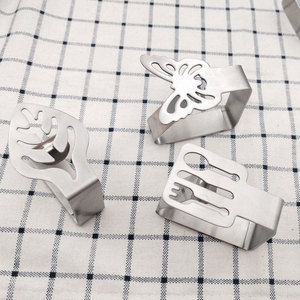Thép không gỉ Khăn trải bàn bảng Bìa kẹp kim loại Clips cho nhà bếp Bảng trang trí & phụ kiện - Product Image 6