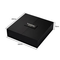 Boîte d'emballage de perruque de luxe pliable personnalisée pour les cosmétiques, les vêtements, boîte-cadeau en carton magnétique avec couvercles avec logo