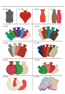 Bouteille d'eau chaude en caoutchouc naturel multicolore de 500 ml à 2000 ml, vente chaude - Product Image 5