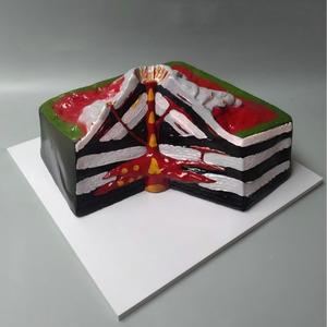 Modèle <span class=keywords><strong>de</strong></span> l'éruption volcanique et des formes <span class=keywords><strong>de</strong></span> terrain volcanique, aide pédagogique en géologie en section transversale 3D pour l'enseignement <span class=keywords><strong>de</strong></span> la géographie - Product Image 5