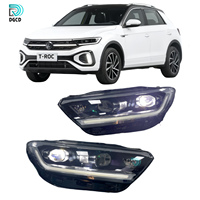 Pour VW T-Roc : Phare LED IQ LIGHT de haute qualité, direction intelligente, 12V 6000K 4000LM, éclairage avant automobile, pièces en gros