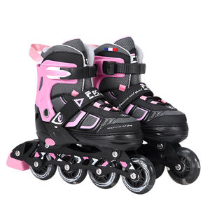 Di alta qualità di dimensioni regolabili a quattro ruote pattini a rulli a fila singola dritto a rullo lampeggiante per ragazzi e ragazze adulti all'aperto - Product Image 1