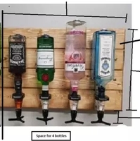 Meilleures ventes 2025 Distributeur de boissons mural en aluminium à 4 têtes avec plaque optique, respectueux de l'environnement, moderne, pour cocktails et vin