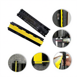 Puente de Protección de Cables, Proveedor Profesional de Rampas para Cables, Protege <span class=keywords><strong>el</strong></span> Cable, <span class=keywords><strong>2</strong></span> Ranuras para Cables, Reductor de Velocidad de Goma - Product Image 2