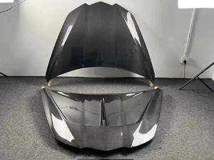 Capó de Fibra de Carbono Estilo ST para Corvette C8 (2019-), Nuevo, Autoadhesivo con Herrajes de Montaje - Product Image 3