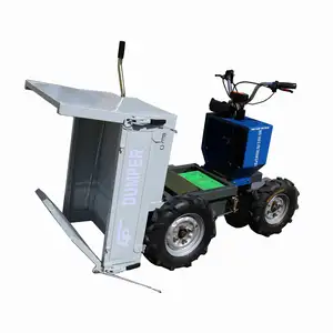 Hina-rueda con batería eléctrica para transporte agrícola, mini volquete para transporte agrícola, precio de máquina