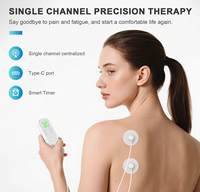 Nuevo: Electroestimulador Muscular Digital Recargable con Cable, Función de Calor, Almohadillas Reutilizables, 8 Modos, 20 Niveles de Intensidad para Masaje Corporal