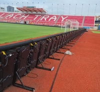 Écran LED de stade étanche IP65 P4mm, écran périmétrique haute luminosité pour les terrains de jeux de ballon