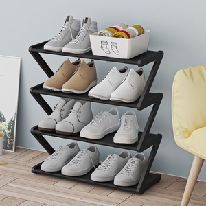 <span class=keywords><strong>Zapatero</strong></span> Moderno de 4 Niveles en Forma de Z, Plegable, Impermeable, Ahorra Espacio, de Pie, para Sala de Estar, Dormitorio o Entrada - Product Image 3