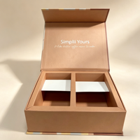 Boîte cadeau rigide personnalisée haut de gamme en forme de livre, en matériaux recyclés, écologique, biodégradable, imperméable, avec gaufrage et éponge