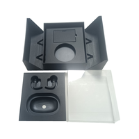 Boîte cadeau auto-érectible en carton personnalisée pour appareil photo, écouteurs, chargeur de voiture, téléphone - Matériaux recyclés, impression CMYK, taille personnalisée