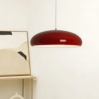 Lustre LED moderne italien et danois, coloré, semi-circulaire, à hauteur réglable, avec variateur d'intensité et commande par interrupteur, pour salle à manger