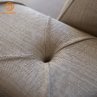 Fauteuil Chesterfield moderne en acier inoxydable, capitonné en velours et cuir, fauteuil de salon, fauteuil de détente, canapé simple pour hôtel