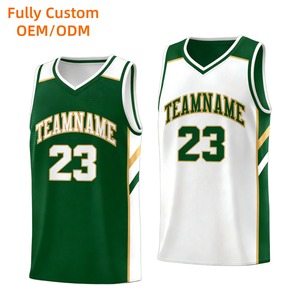 T-shirt de basketball d'entraînement pour <span class=keywords><strong>homme</strong></span> en jersey polyester personnalisé, réversible et à séchage rapide - Product Image 1