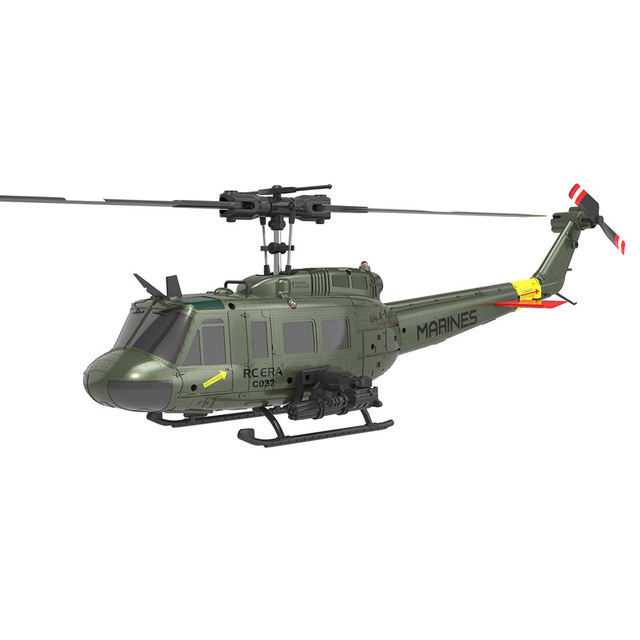 C032 ERA 2.4GHz 6CH Electric RC Aileronless Helicopter 6-Axis Gyroscope TOF Height Fixing Remote Controller Plane UH-1 Beginner
