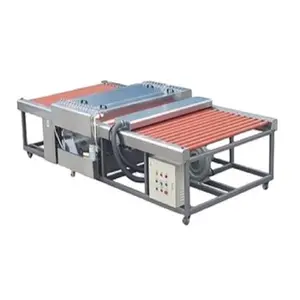 Flat glass sheet horizontal automatic glazing washing table insulating glass cleaning production line