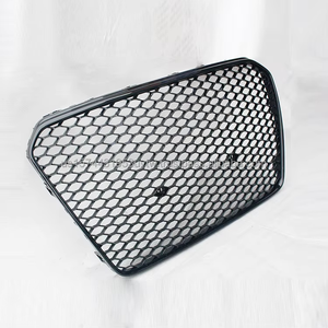 Grille de radiateur en maille ABS noir brillant pour Audi 12-16 A5 b8.5 S5 mise à niveau style RS5 Grille en maille Stock US Pièces automobiles Dropshipping - Product Image 3