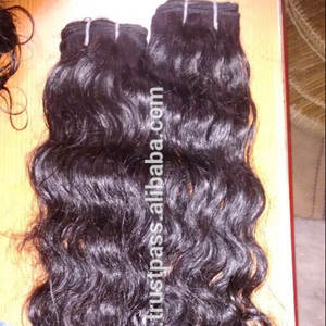 Natural Wave Best Quality Natural Color 100% Human Remy Indian Unprocessed Curly Raw Hair Extensions - Product Image 4