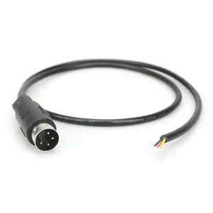 Micros Series 4 Pin Big Din plug Connector to bare end Open Speaker Cable