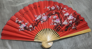 Custom Logo Bamboe Handventilator Hoge Premium Promotie Opvouwbare Ventilator Chinese Stijl Woonkamer Achtergrond Muur Grote Hangende Ventilator - Product Image 2