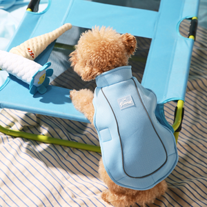 Gilet rafraîchissant pour chien, protection solaire UPF 50+, séchage rapide, maille respirante, pour promenades en extérieur - Product Image 4