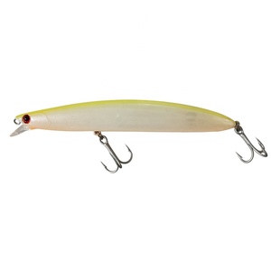 LUTAC 125mm/20g Suspending Water VMC Treble Hook Big Size Hard Fishing Jerk Bait ABS Plastic Minnow Lure with 3D Eyes - Product Image 1